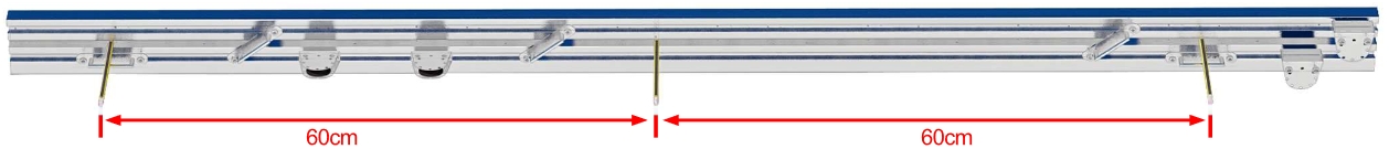 Points de fixation profil pour toile coulissante